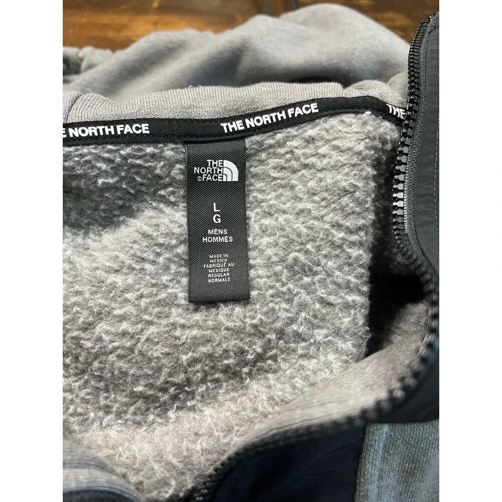 The North Face Mens L 1/4 zip Hoodie Logo Pockets NF0A3XB2